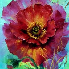 Схема вышивки «мак»