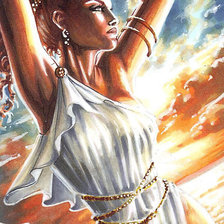 Схема вышивки «девушка»