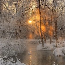 Схема вышивки «закат»