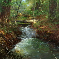 Схема вышивки «горный ручей»