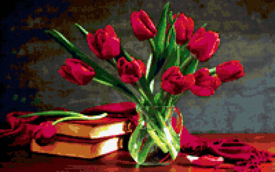 тюльпаны - букеты, цветы - предпросмотр