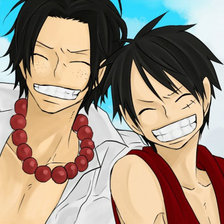 Эйс и Луффи