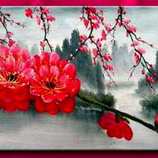 Схема вышивки «триптих»