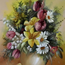 Схема вышивки «Цветы»