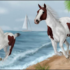 Схема вышивки «лошади»