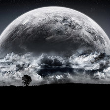 Схема вышивки «Луна»