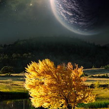 Схема вышивки «Луна»