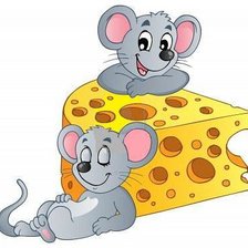 Схема вышивки «веселые мышки»