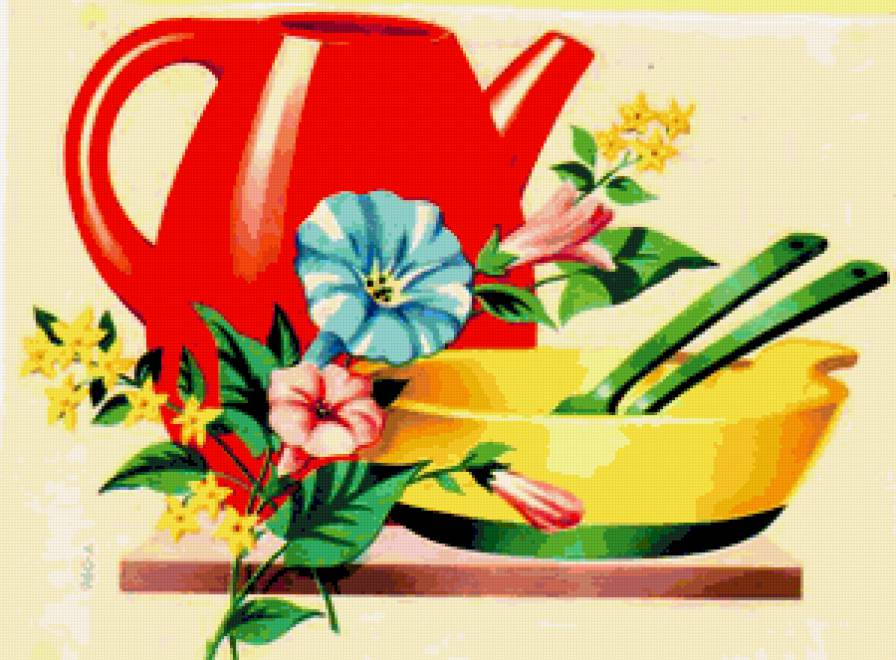 натюрморт для кухни - натюрмор, кухонное, кухня - предпросмотр