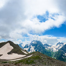Схема вышивки «Горы»