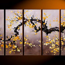 Схема вышивки «панно сакура»