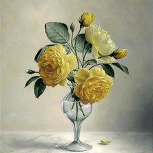 Схема вышивки «Жёлтый букет»