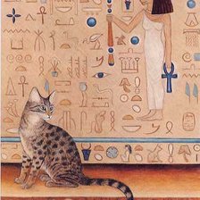 Схема вышивки «кошка»