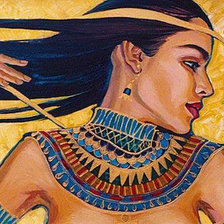 Схема вышивки «девушка»