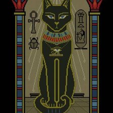 Схема вышивки «кошка»