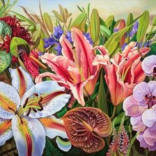 Схема вышивки «Лилии»