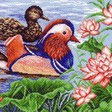 Схема вышивки «утки мандаринки»