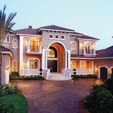 Схема вышивки «вилла»