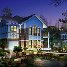 Схема вышивки «вилла»