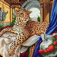 Схема вышивки «Леопард»
