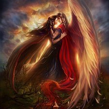 Схема вышивки «Падший ангел»