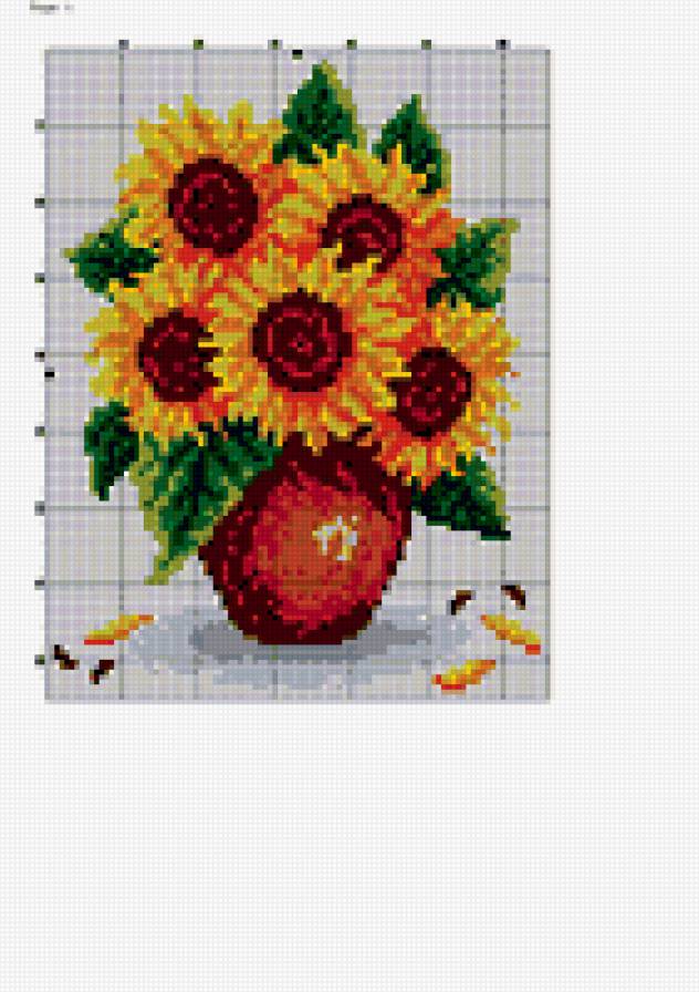 Подсолнухи - подсолнухи, букет - предпросмотр