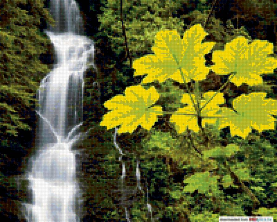 водопад - природа, пейзаж, водопад - предпросмотр