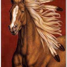 Схема вышивки «конь»