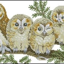 Схема вышивки «совы»
