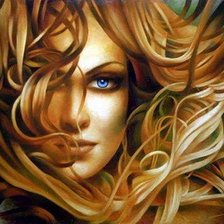 Схема вышивки «девушка»