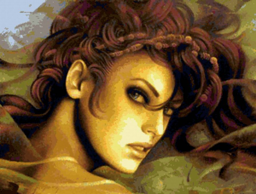 девушка-2 - волосы, девушка - предпросмотр