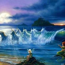 Схема вышивки «единороги»