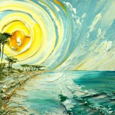 Схема вышивки «Море»