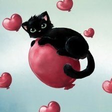 Схема вышивки «котенок»