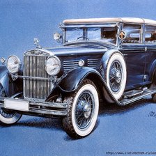 Схема вышивки «Ретро машины»