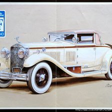 Схема вышивки «Ретро машины»