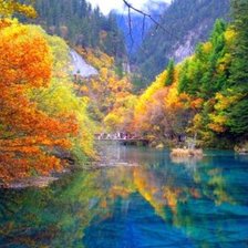 Схема вышивки «Бирюзовое озеро»