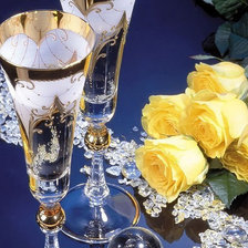 Схема вышивки «бокалы»