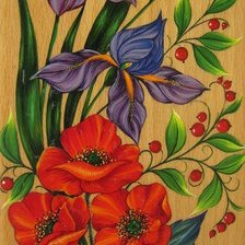 цветочное панно