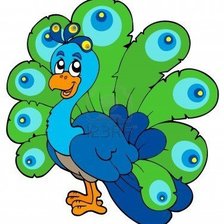 Схема вышивки «Павлин»