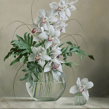 Схема вышивки «Орхидеи»