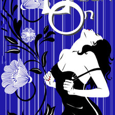 Схема вышивки «девушка»