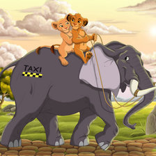 Схема вышивки «король лев»