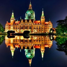 Схема вышивки «ратуша в германии»