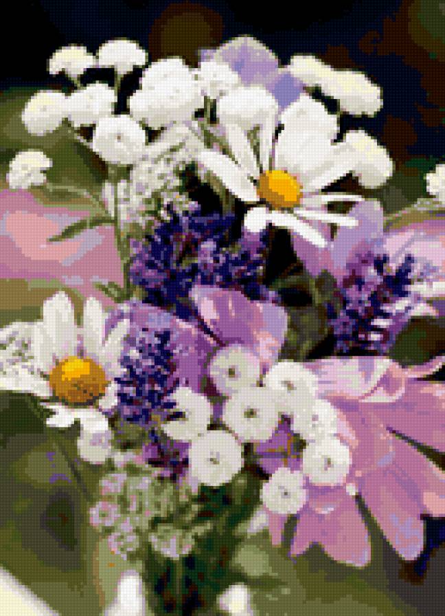 букет - букет, цветы, ромашки - предпросмотр