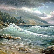 Схема вышивки «Гроза над океаном»