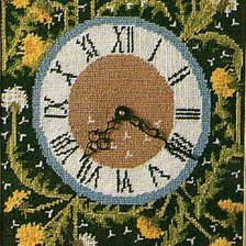 Схема вышивки «затейливые часики»