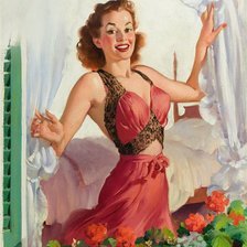 Схема вышивки «девушка»