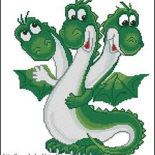 Схема вышивки «дракончик»