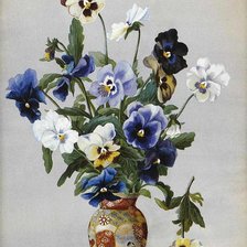 Схема вышивки «анютины»